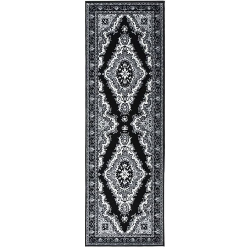 

Alfombra de pasillo BCF negro 80x250 cm - Negro - Vidaxl