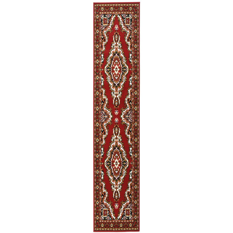 

vidaXL Alfombra de pasillo BCF rojo oriental 100x500 cm - Rojo