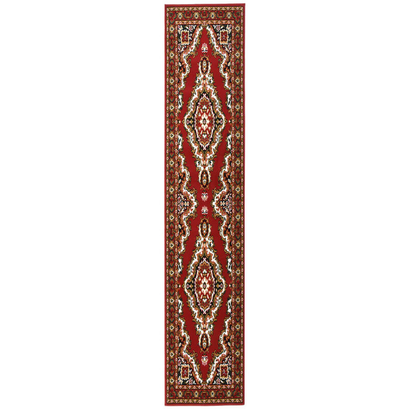

vidaXL Alfombra de pasillo BCF rojo oriental 60x450 cm - Rojo