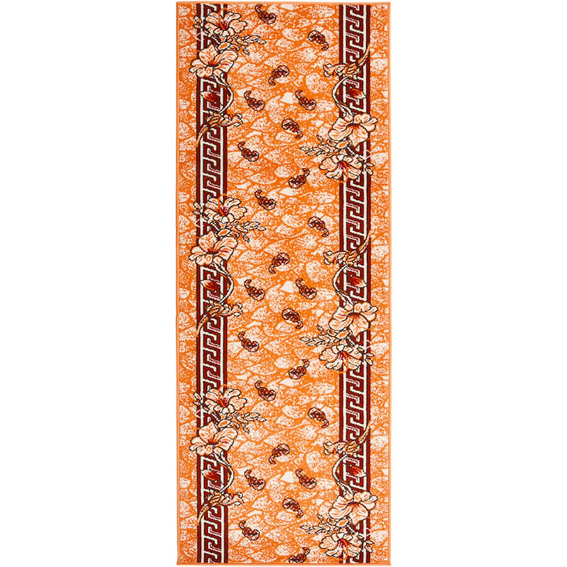 

vidaXL Alfombra de pasillo BCF terracota 100x350 cm - Azul