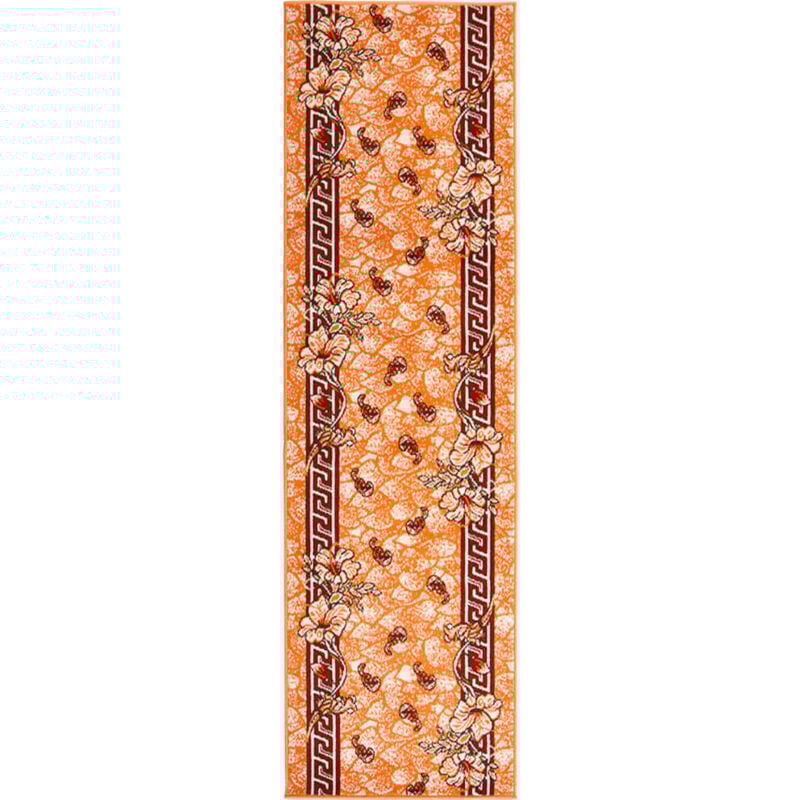 

vidaXL Alfombra de pasillo BCF terracota 100x450 cm - Marrón