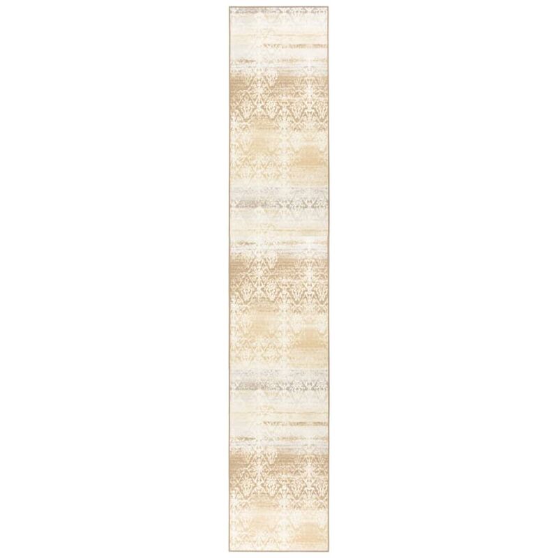 

vidaXL Alfombra de pasillo dorado 80x600 cm - Blanco