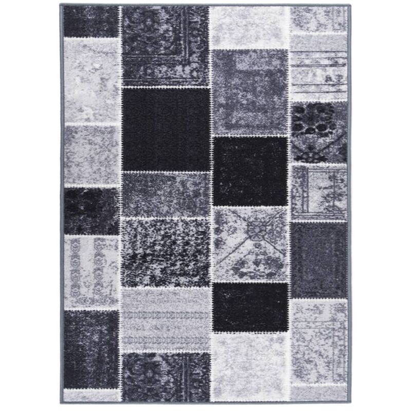 

vidaXL Alfombra de pasillo gris 80x100 cm