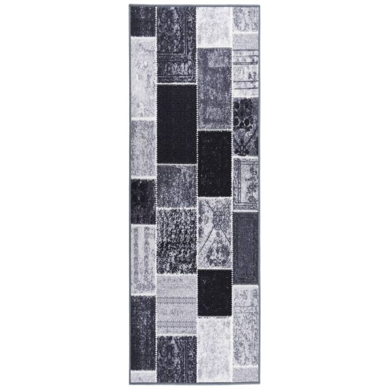 

vidaXL Alfombra de pasillo gris 80x250 cm - Gris