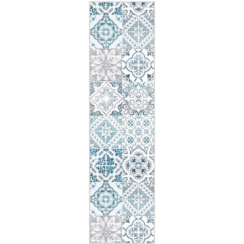 

Alfombra de pasillo lavable estampado poliéster 80x300 cm - Multicolor - Vidaxl