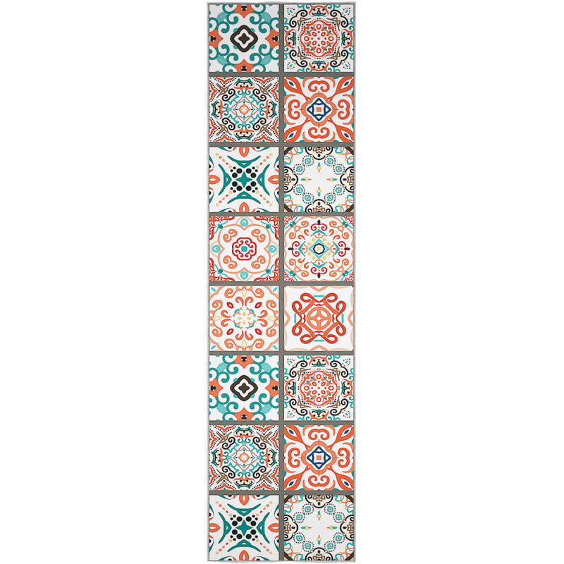 

Alfombra de pasillo lavable estampado poliéster 80x300 cm - Multicolor - Vidaxl