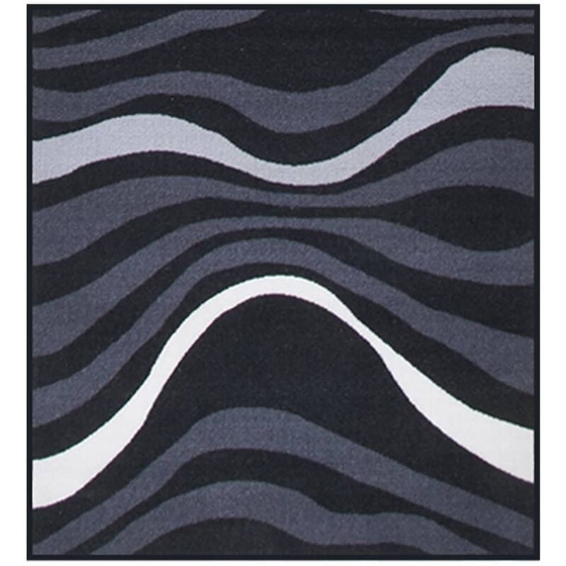 

Alfombra de pasillo negro 80x100 cm - Vidaxl