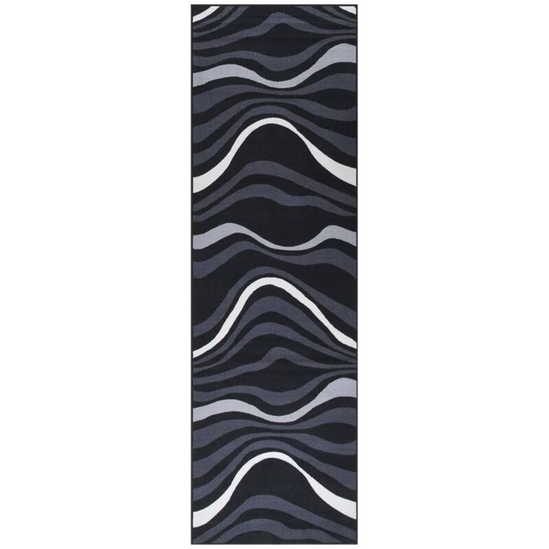

Alfombra de pasillo negro 80x300 cm - Vidaxl
