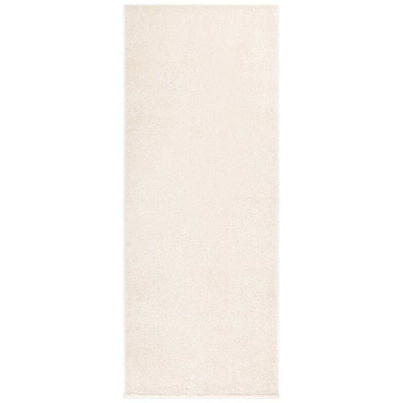 

Alfombra de pelo suave antideslizante beige 57x150 cm - Beige - Vidaxl