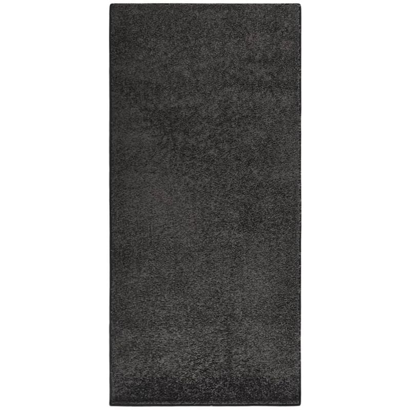 

Alfombra de pelo suave antideslizante gris antracita 115x170 cm - Antracita - Vidaxl