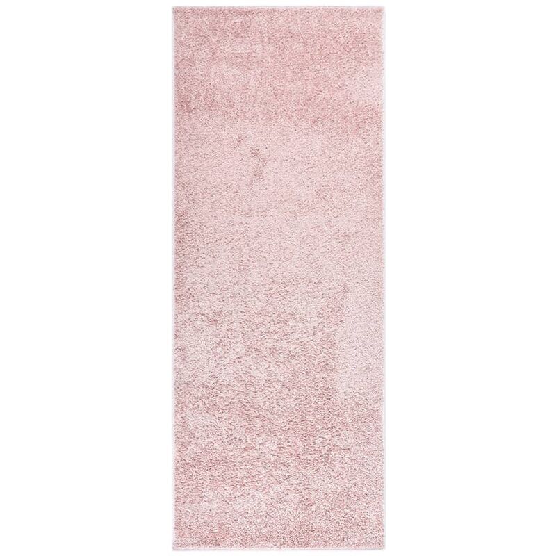 

Alfombra de pelo suave antideslizante rosa 57x150 cm - Rosa - Vidaxl