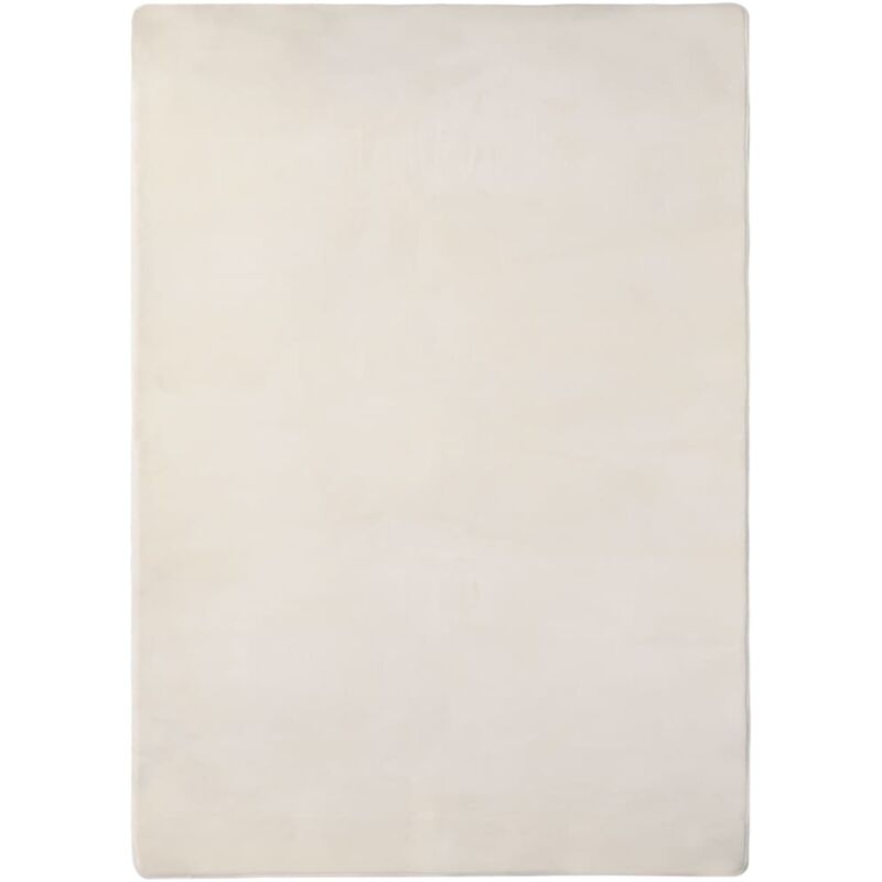 

Alfombra de peluche crema 170x120 cm - Crema - Vidaxl