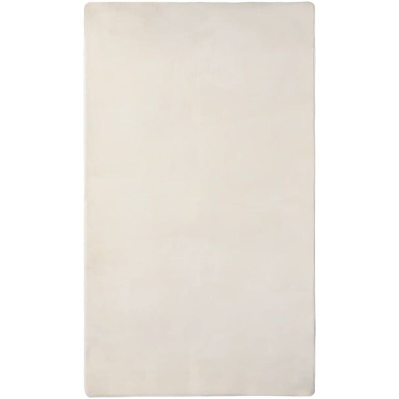 

vidaXL Alfombra de peluche crema 300x200 cm - Crema