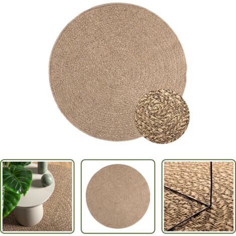 vidaXL Alfombra de yute -  Alfombra ZIZUR apariencia de yute interior y exterior 120 cm