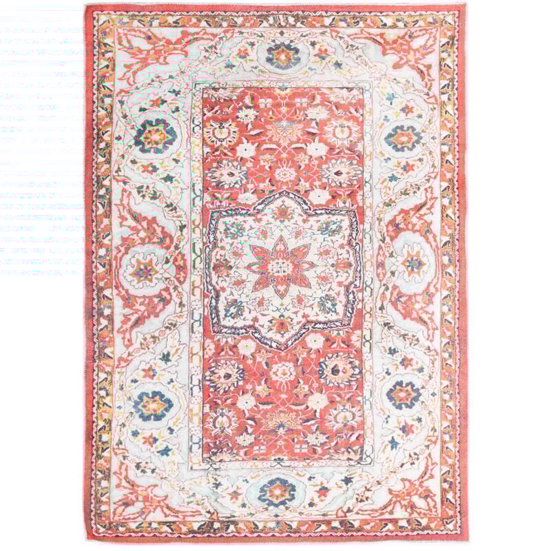 

Alfombra estampada lavable multicolor poliéster 120x170 cm - Multicolor - Vidaxl