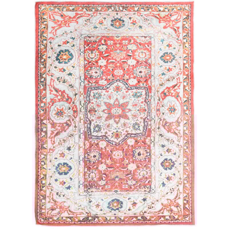 

Alfombra estampada lavable multicolor poliéster 180x270 cm - Multicolor - Vidaxl