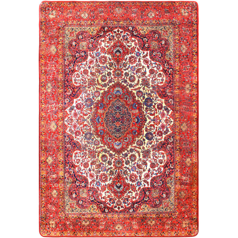 

vidaXL Alfombra estampada oriental multicolor 140x200 cm - Multicolor