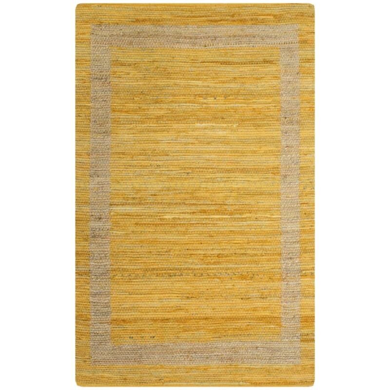 

vidaXL Alfombra hecha a mano de yute amarillo 120x180 cm - Amarillo