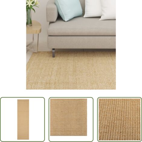vidaXL Alfombra interior -  Alfombra de sisal natural 100x350 cm