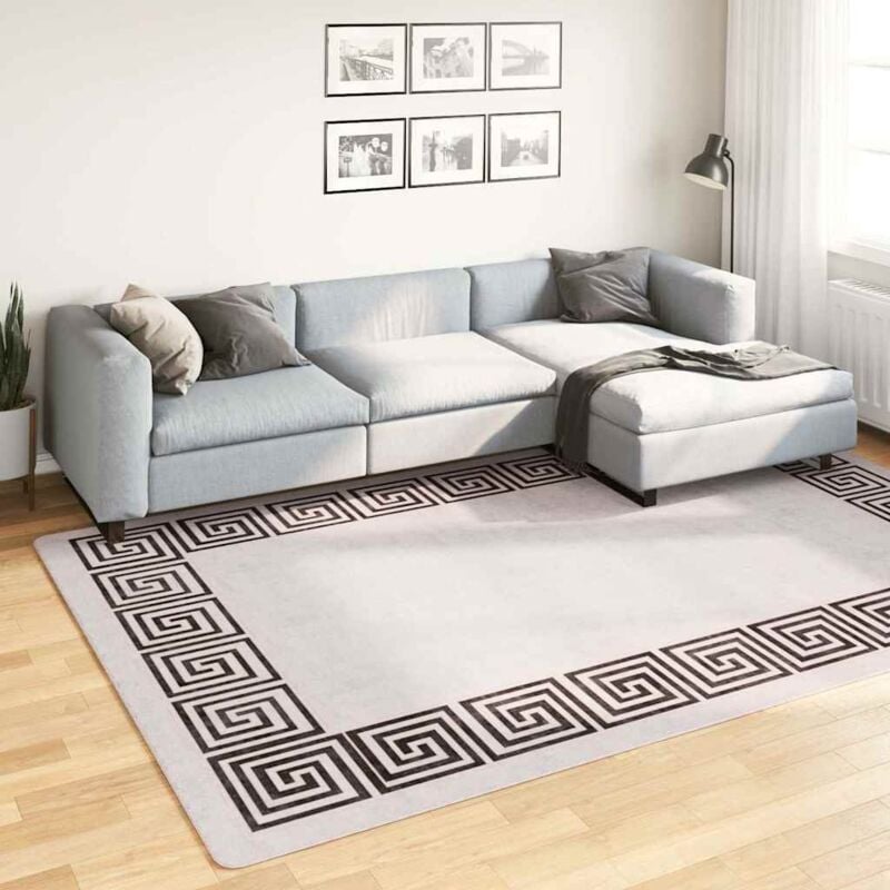 

vidaXL Alfombra lavable antideslizante beige claro 190x300 cm - Beige