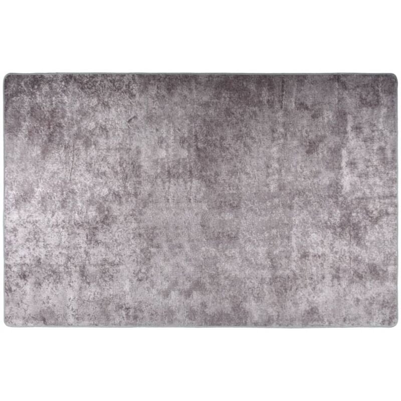 

Alfombra lavable antideslizante gris 80x150 cm - Gris - Vidaxl