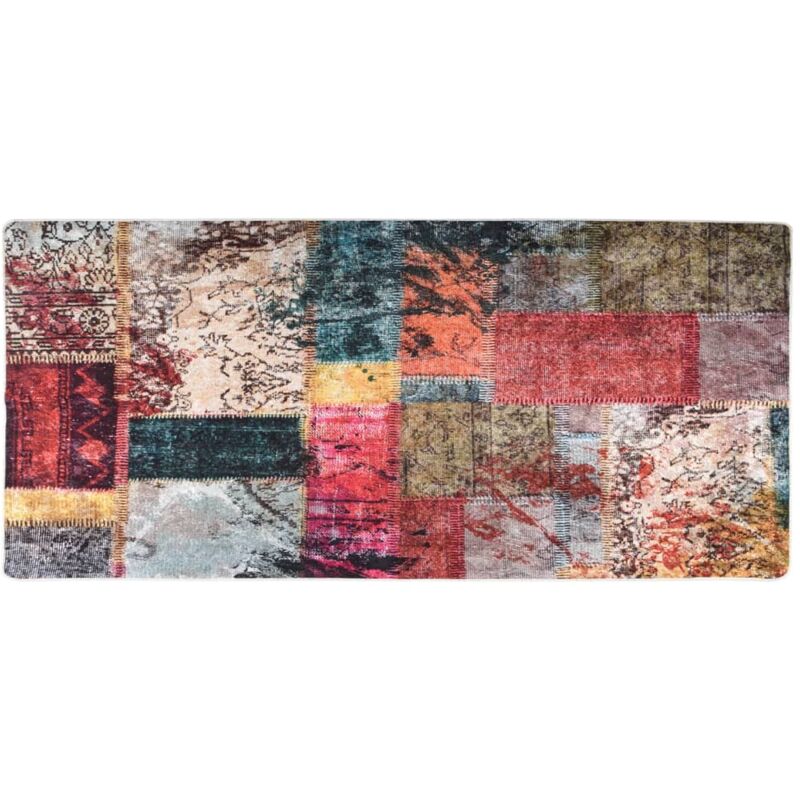 

Alfombra lavable patchwork antideslizante multicolor 80x300 cm - Multicolor - Vidaxl