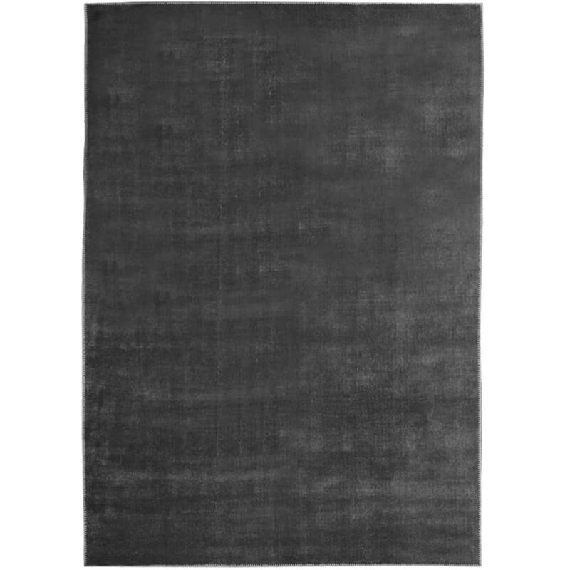 

vidaXL Alfombra lavable plegable poliéster gris antracita 160x230 cm - Antracita