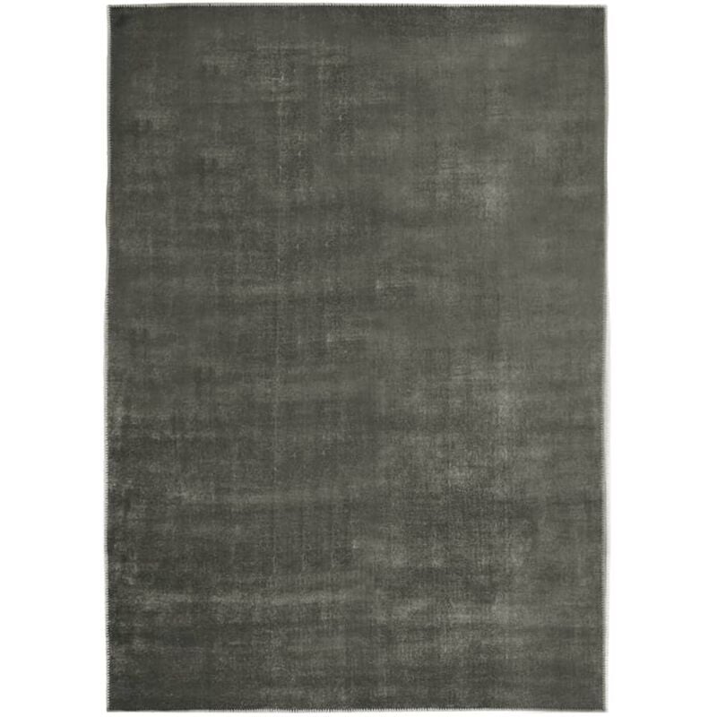 

vidaXL Alfombra lavable plegable poliéster gris taupe 140x200 cm - Gris Topo