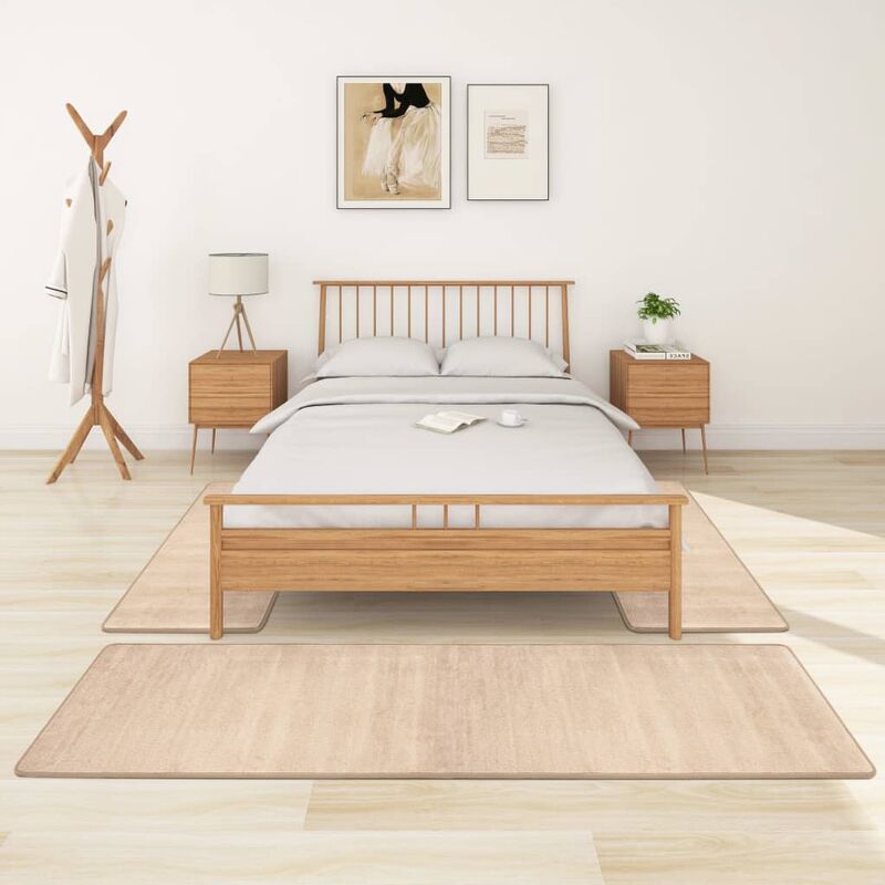 

Alfombras de dormitorio de pelo largo 3 piezas beige - Beige - Vidaxl