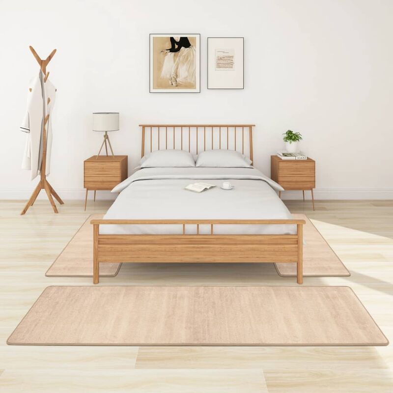 

Alfombras de dormitorio de pelo largo 3 piezas beige - Beige - Vidaxl