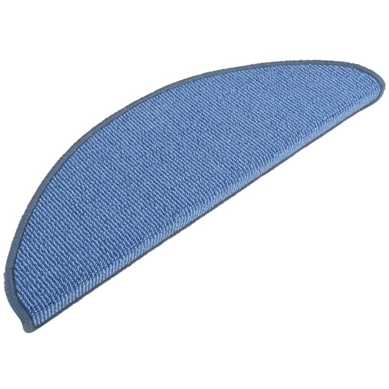 

Vidaxl - Alfombras de peldaños de escalera 15 uds azul 65x21x4 cm - Azul