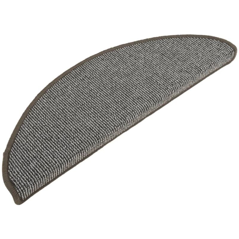 

Vidaxl - Alfombras de peldaños de escalera 15 uds gris 65x21x4 cm - Gris