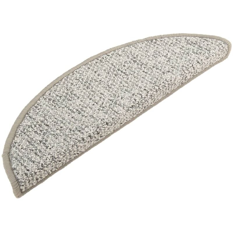 

Alfombras de peldaños de escalera 15 uds gris claro 56x20 cm - Gris - Vidaxl