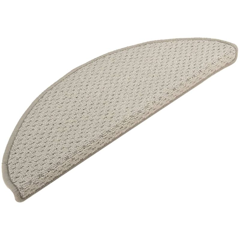 

Alfombras de peldaños de escalera 15 uds gris claro 65x25 cm - Gris - Vidaxl