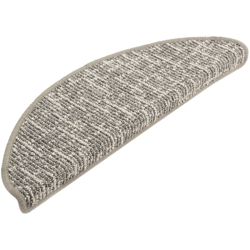

Alfombras de peldaños de escalera 15 uds gris claro 65x25 cm - Gris - Vidaxl