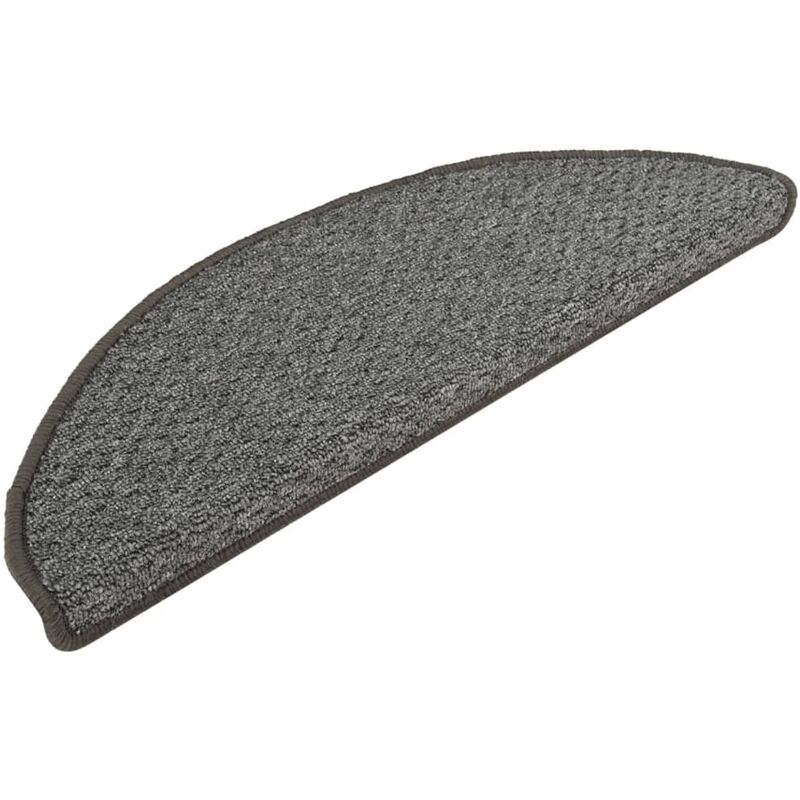 

Alfombras de peldaños de escalera 15 uds gris oscuro 65x25 cm - Gris - Vidaxl