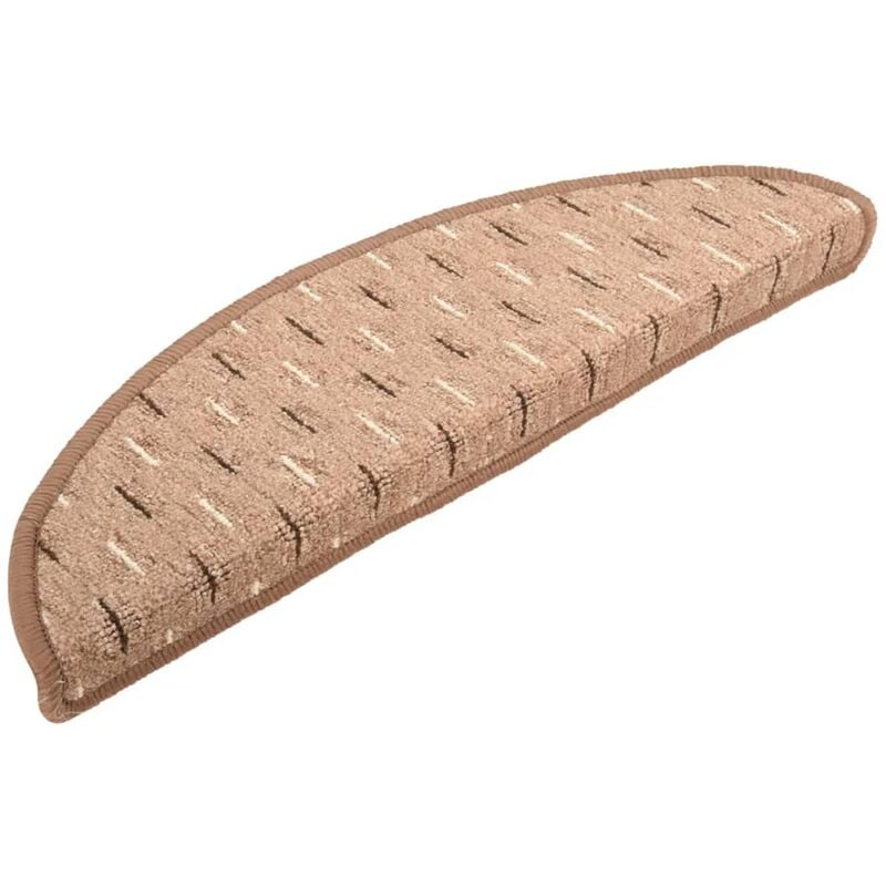

Vidaxl - Alfombras de peldaños de escalera 15 uds marrón 56x20 cm - Marrón