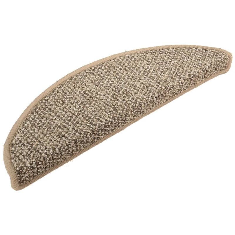 

Alfombras de peldaños de escalera 15 uds marrón 65x25 cm - Marrón - Vidaxl