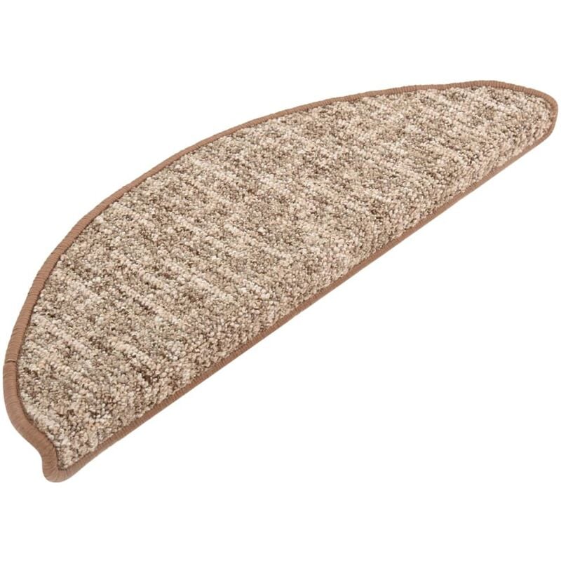 

Alfombras de peldaños de escalera 15 uds marrón claro 56x20 cm - Marrón - Vidaxl