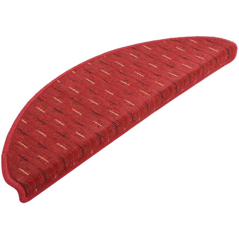 

Alfombras de peldaños de escalera 15 uds rojo 65x25 cm - Rojo - Vidaxl