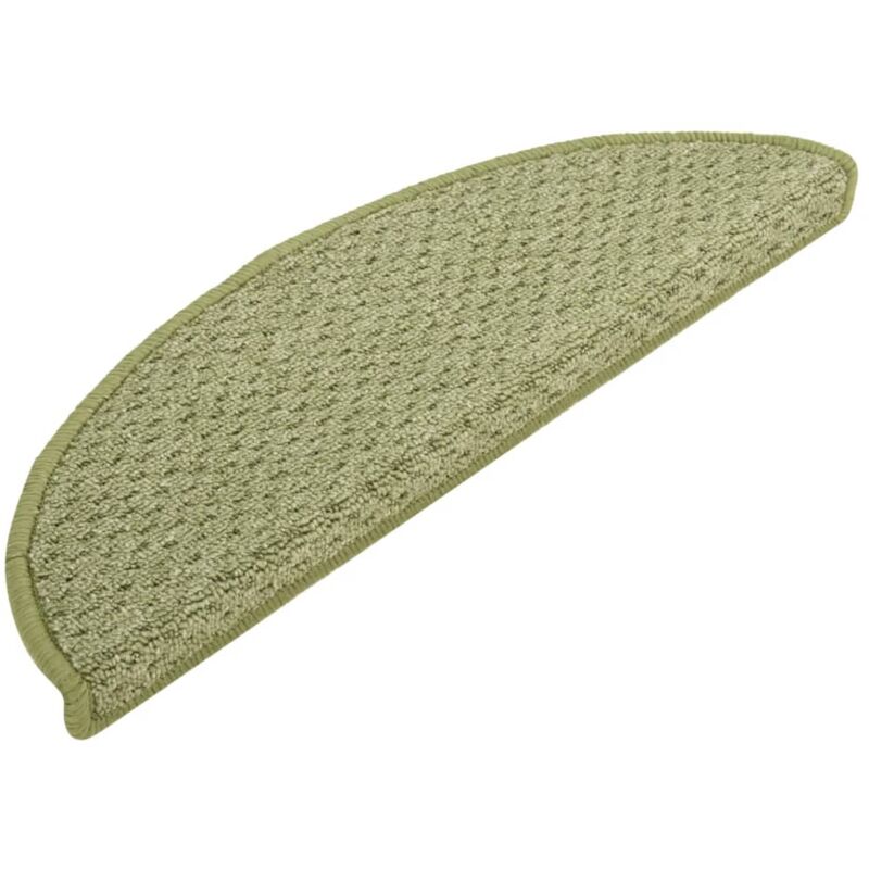 

Vidaxl - Alfombras de peldaños de escalera 15 uds verde 65x25 cm - Verde