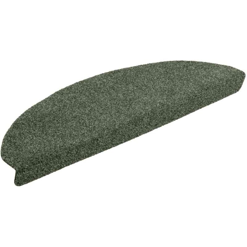 

vidaXL Alfombrilla autoadhesiva de escalera 10 uds 65x21x4 cm verde - Verde