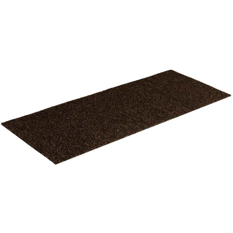 

vidaXL Alfombrilla autoadhesiva escalera 15 uds marrón 60x25 cm - Marrón