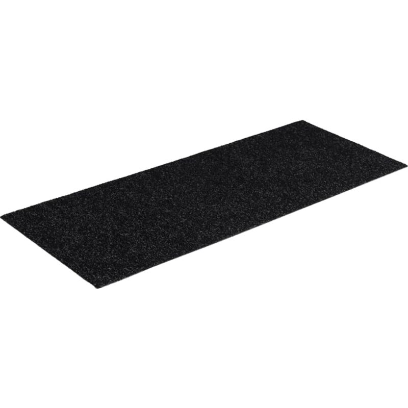

Alfombrilla autoadhesiva escalera 15 uds negro 60x25 cm - Negro - Vidaxl