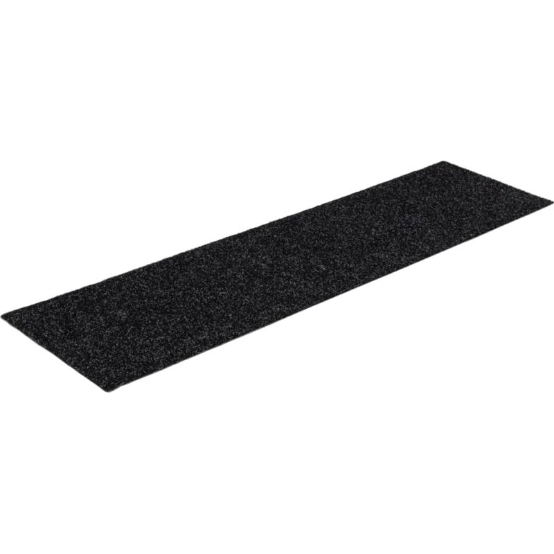 

Alfombrilla autoadhesiva escalera 15 uds negro 76x20 cm - Negro - Vidaxl