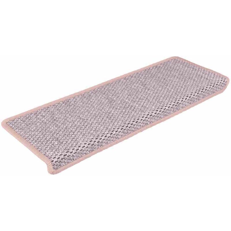 

Vidaxl - Alfombrilla autoadhesiva escalera sisal 15 uds roja 65x25 cm - Rojo