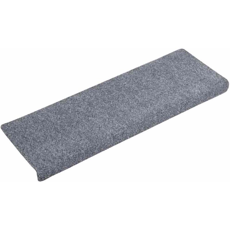 

Alfombrillas de escalera 10 unidades gris claro 65x25 cm - Gris - Vidaxl