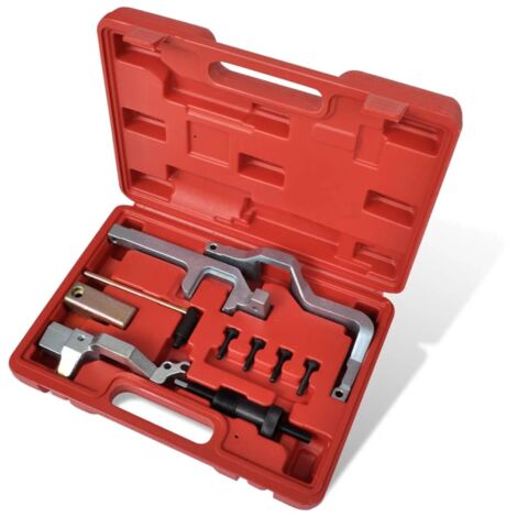 Vidaxl – Alignement arbre à cames moteur BMW Mini Cooper R55 R56 – Outils de calage pour moteur N12/N14 – 10 pièces – Malette moulée