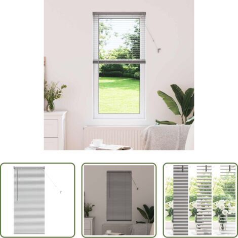 vidaXL Alluminio -  Tendaggi a veneziana Argento 130 x 60 cm Alluminio