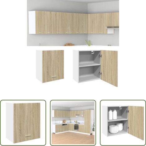 vidaXL Almacenamiento -  Armario de pared "Lyon" roble Sonoma 50x31x60 cm madera de ingeniería